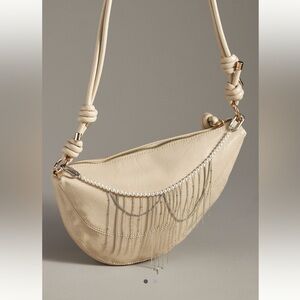 Anthropologie Pearl & Chain Bag Charm NWT